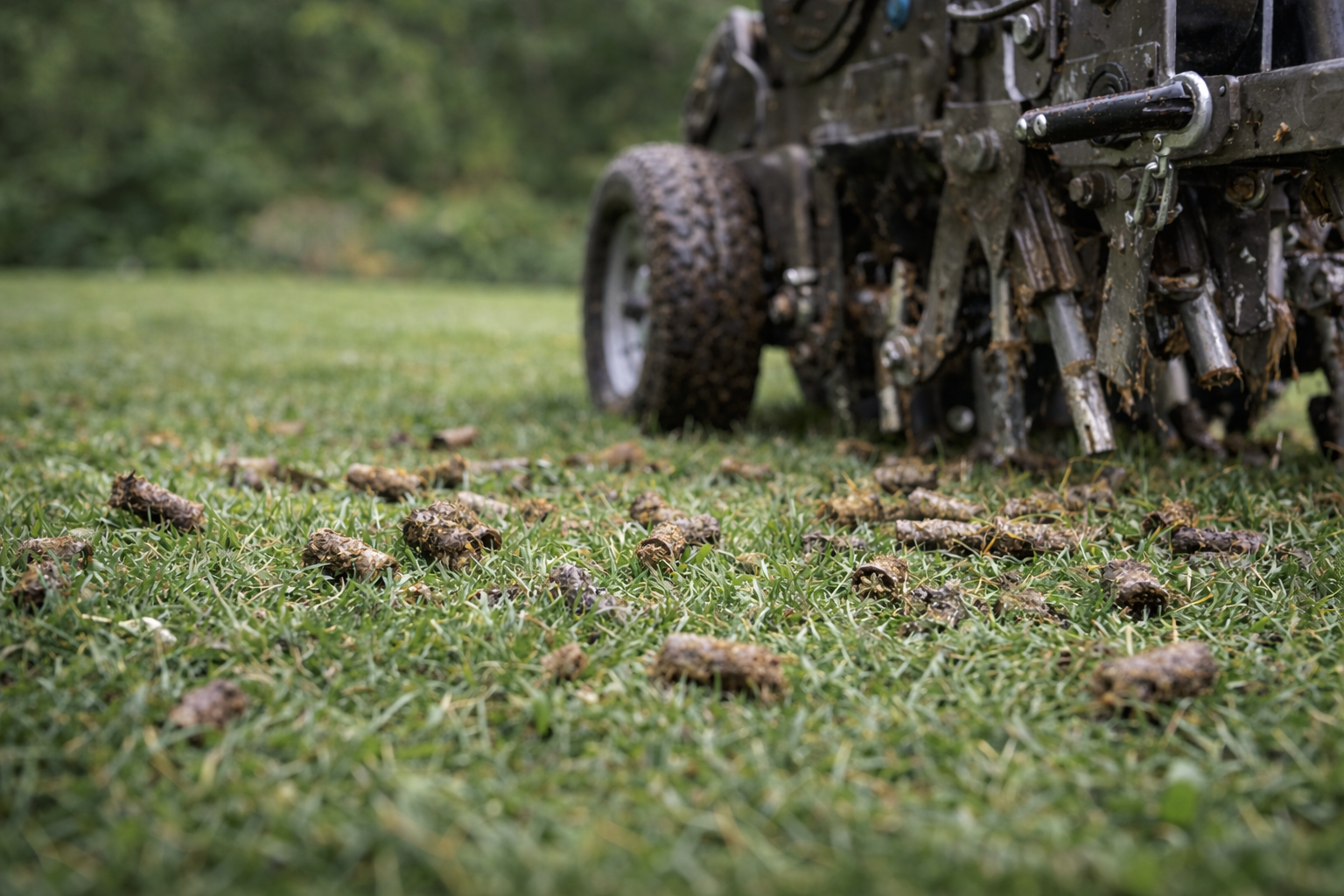 Aération du sol pour améliorer la santé du gazon dans la Petite-Nation